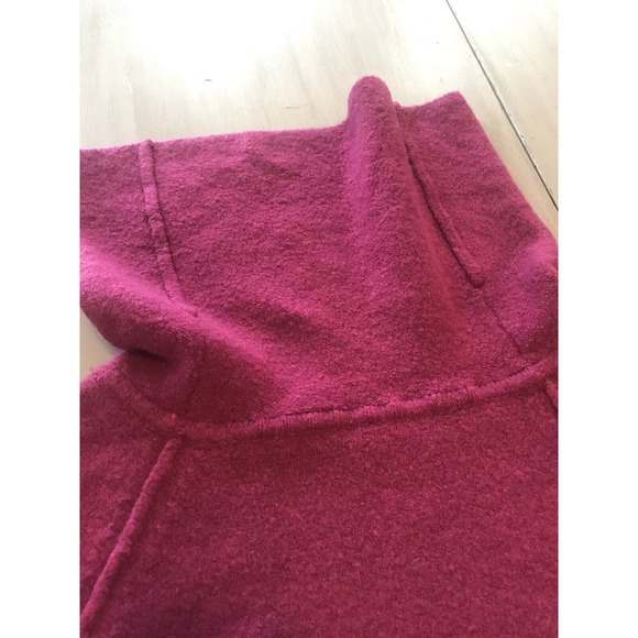 Free People Magic Orchid Echo Beach Oversized Cowl Neck Pullover Sweater Wool XS - Picture 10 of 11